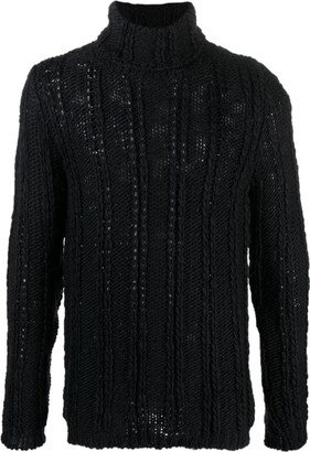 Fisherman's-Knit Roll-Neck Jumper