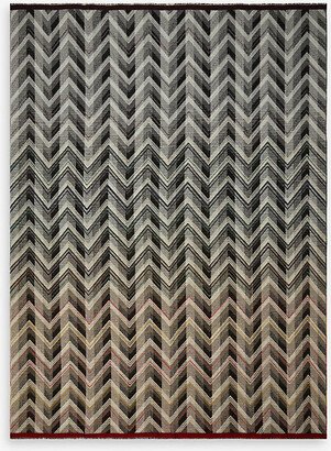 Brent Gradient Chevron-striped Wool rug 140cm x 190cm