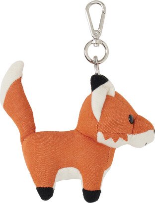 Orange & White Medium Fox Keychain