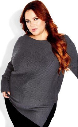 | Women's Plus Size Lean In Jumper - - 16W