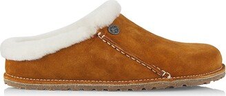 Zermatt Suede Shearling-Lined Clogs