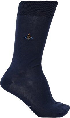 Orb Embroidered Knit Socks