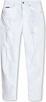 Boyfriend Jeans - White