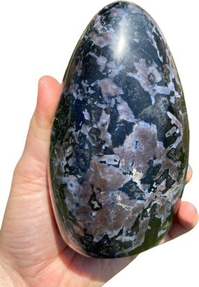 Indigo Gabbro Stone Standing Freeform - Mystic Merlinite Crystal Polished #1