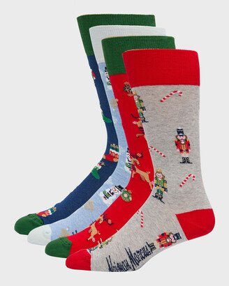 Men's 4-Pack Holiday Socks