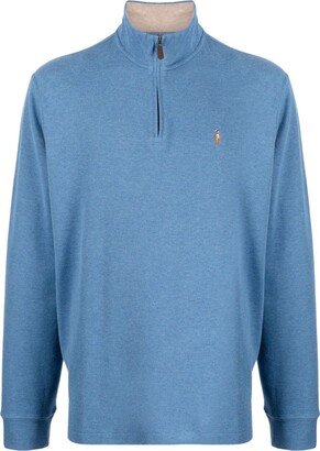 Polo Pony-embroidered cotton jumper