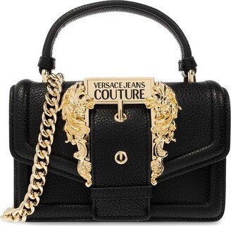 Baroque Buckle Foldover Top Tote Bag