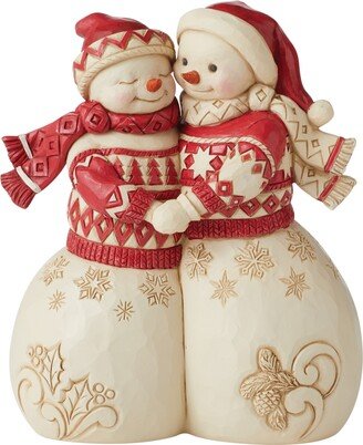 Jim Shore Nordic Noel Snowman Couple Figurine