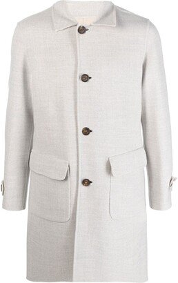 Wool Single-Breasted Coat