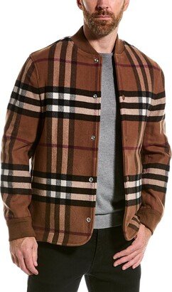 Check Wool-Blend Jacket