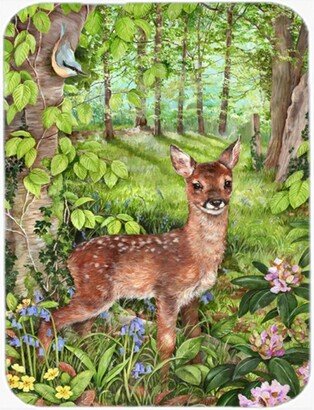 CDCO0504LCB European Roe Deer Fawn Glass Large Cutting Board