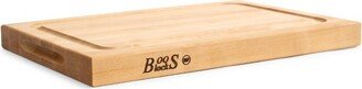 Block BBQBD Reversible Cutting/Carving Board with Juice Groove, 18 x 12 x 1.5 Inch, Solid Maple Wood