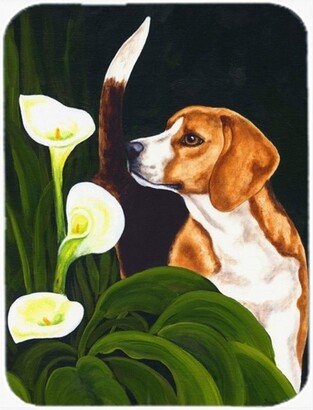 AMB1077LCB Beagle Lillies Glass Large Cutting Board