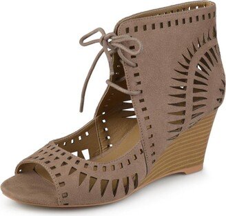 Womens Casual Wedge Taupe