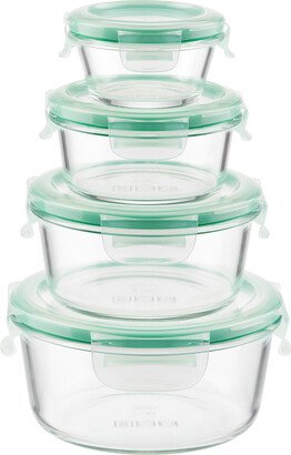 Good Grips 8-Piece Smart Seal Glass Food Storage Round