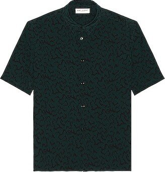 Button Down Shirt in Dark Green