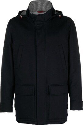 Cashmere Parka With Detachable Hoodie