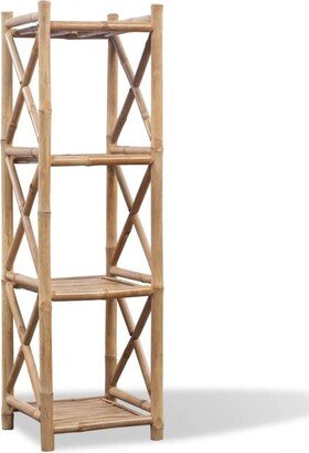 4-Tier Bamboo Shelf Square-AA