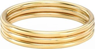 Zoe Lev Jewelry 14k Gold Trio Band Ring, Size 7