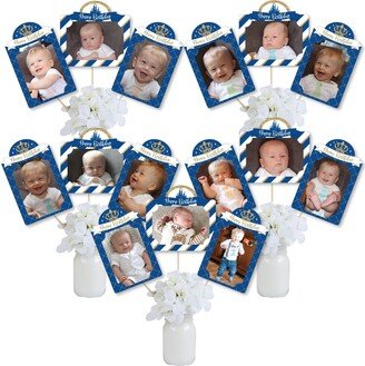 Royal Prince Charming - Birthday Party Picture Centerpiece Sticks Photo Table Toppers 15 Pieces