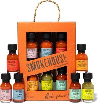 Smokehouse by Thoughtfully, Mini Gourmet Hot Sauce Sampler Gift Set, Set of 6