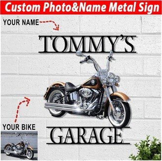 Motorcycle Gifts Personalized Garage Metal Workshop Sign, Unique For Bikers, Lovers Gifts, Decor | Garana