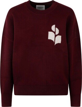 Logo-Intarsia Crewneck Jumper-AB