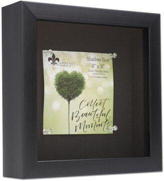 Shadow Box Frame with Linen Display Board, 8 x 8