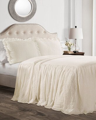 Fashions 3Pc Ruffle Skirt Bedspread Set-AB