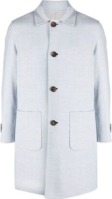 Button-Up Wool Peacoat-AA