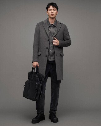 Hal Single Breasted Wool Blend Coat