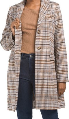 TJMAXX Inglewood Plaid Car Coat