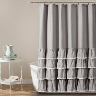 72x72 Ella Ruffle Detailed Kids' Shower Curtain