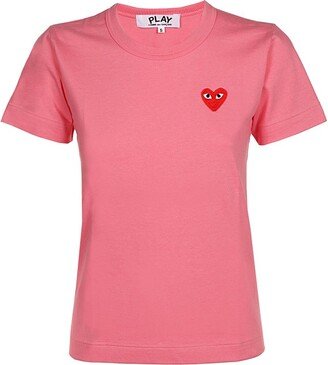 Heart Embroidered T-Shirt-AA