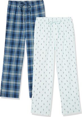 Men's Cotton Poplin Full-Length Pajama Bottoms