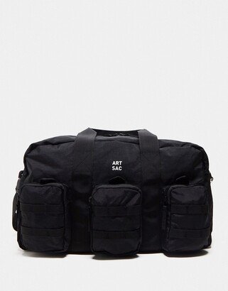 ARTSAC harring triple pocket holdall in black