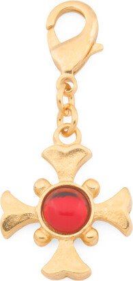 TJMAXX 24K Gold Electroplated Vintage Gem Cross Charm For Women