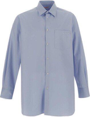 Buttoned Long-Sleeved Shirt-AX