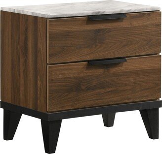 Furniture Mays 2-drawer Nightstand Walnut Brown