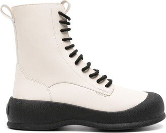 Lace-Up Leather Boots-AG