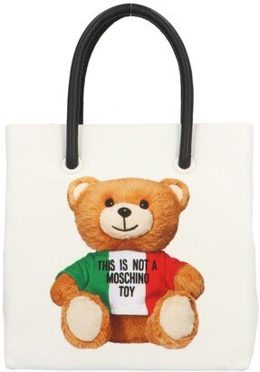 Italian Teddy Bear Print Tote Bag-AA