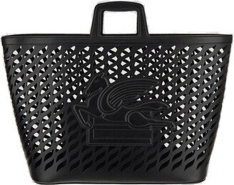 Pegaso Embossed Maxi Shopping Bag