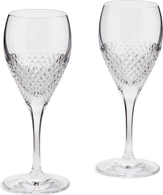 Diamond Mosaic Wine Glass, Set of 2