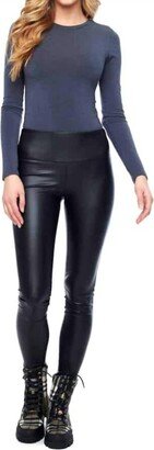 Iltm Vicky Vegan Pleather Pant In Black