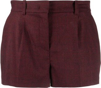 Checked Mini Shorts