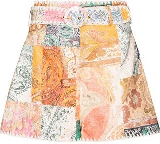 Patchwork Paisley Shorts