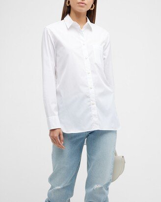 Maxine Classic Button-Front Shirt-AA