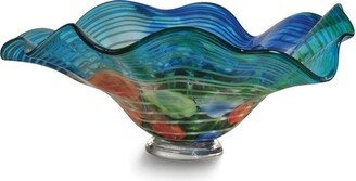 Curata Favrile Newport Handcrafted Art Glass Bowl