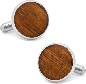 Stainless Steel Wood Cufflinks