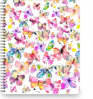 Notebooks: Watercolor Butterflies - Multicolor Notebook, 8.5X11, Multicolor